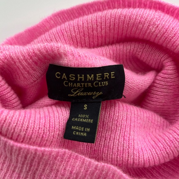 Pink Cashmere Turtleneck Sweater - Picture 2 of 10